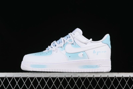 Nike Air Force 1 '07 Low Custom Anime Themed Spray Painting Romantic Whisper Casual Sneakers - ZH0316-028