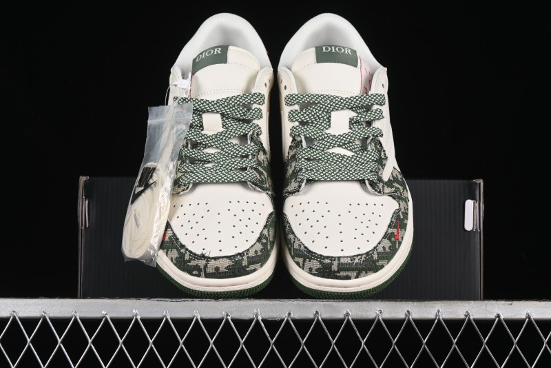 Nike Travis Scott x Fragment Design x Air Jordan 1 Low OG SP AJ1 Low-top Casual Sneakers - XY2688-114