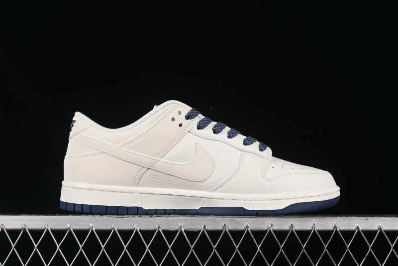 Nike SB Dunk Low Collaboration Three Swooshes Dark Blue Colorway Low-Top Casual Skateboarding Shoes - NK5639-327