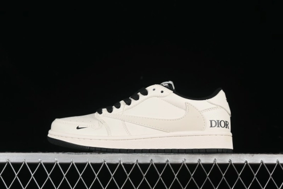Nike Travis Scott x Fragment Design x Air Jordan 1 Low OG SP AJ1 Retro Casual Sneakers - LJ5188-025