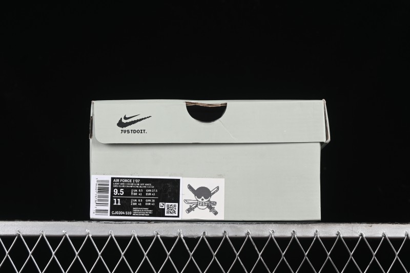 Nike Air Force 1'07 Low "Three Blade Flow" One Piece Series - Zoro's Santoryu Casual Sneakers - CJ0304-510