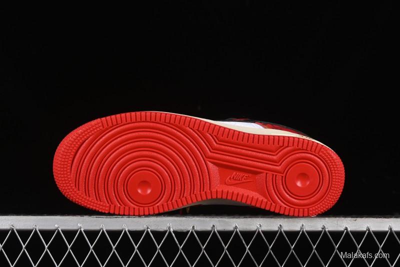 Nike Air Force 1 '07 Low Custom Wedding Sneakers with Chinese Style Elements - FN7439-133