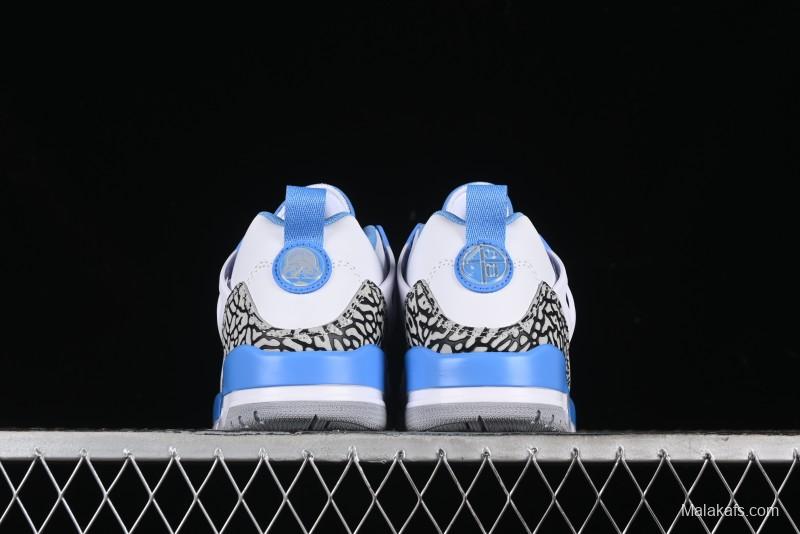 Nike Jordan Spizike Low AJ Hybrid Design Sneakers with Cracked Leather and Multi-Element Fusion - FQ1759-141