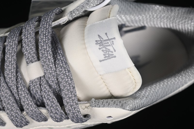 Nike Air Force 1 '07 Low Stussy Collaboration - Brushed Grey Low-Top Casual Sneakers - XZ3328-005