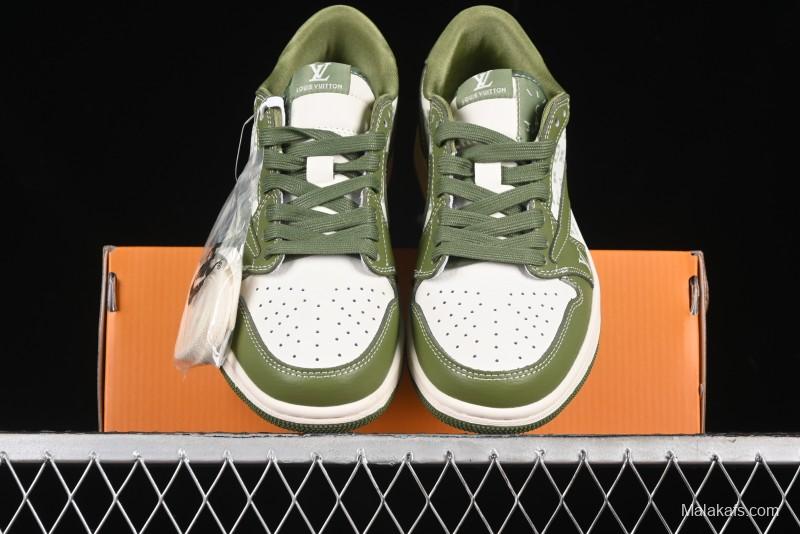 Nike Travis Scott x Fragment Design x Air Jordan 1 Low OG SP AJ1 LV Collaboration - LX1988-105