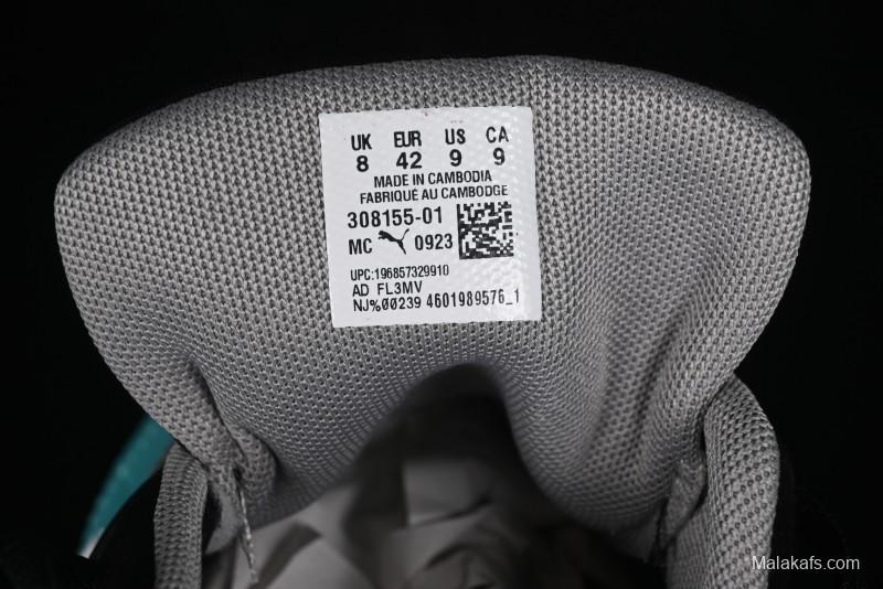 Puma Sparco Future Round Toe Lace-Up Low-Top Lifestyle Casual Shoes in Leather and Fabric - 308155-01