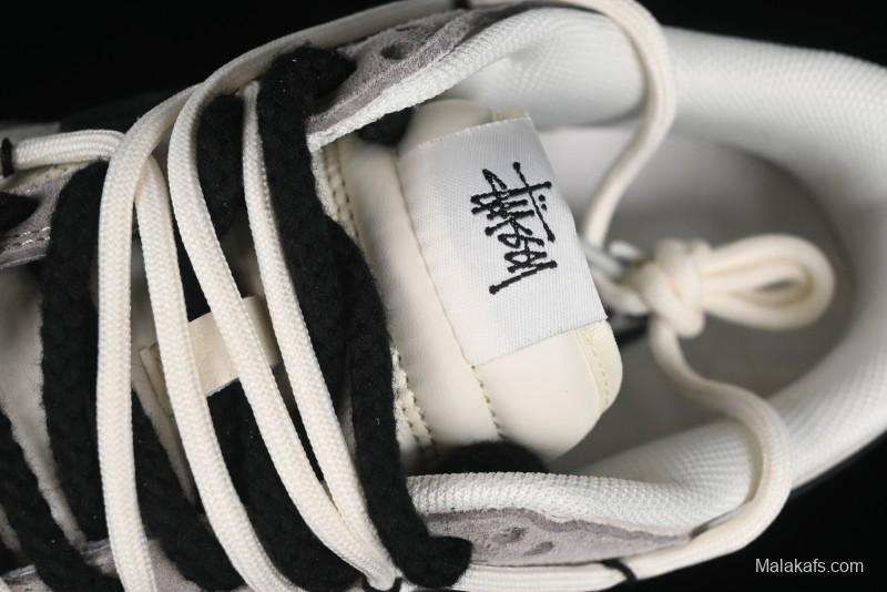 Nike SB Dunk Low Stussy Bandana Black Swoosh Anniversary Custom Low-Top Casual Skate Shoes - SJ2068-306