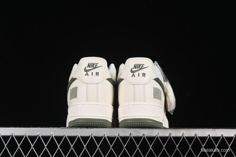 Nike Air Force 1 '07 Low QR Code Military Green Starry Sky Casual Sneakers - CU1836-966