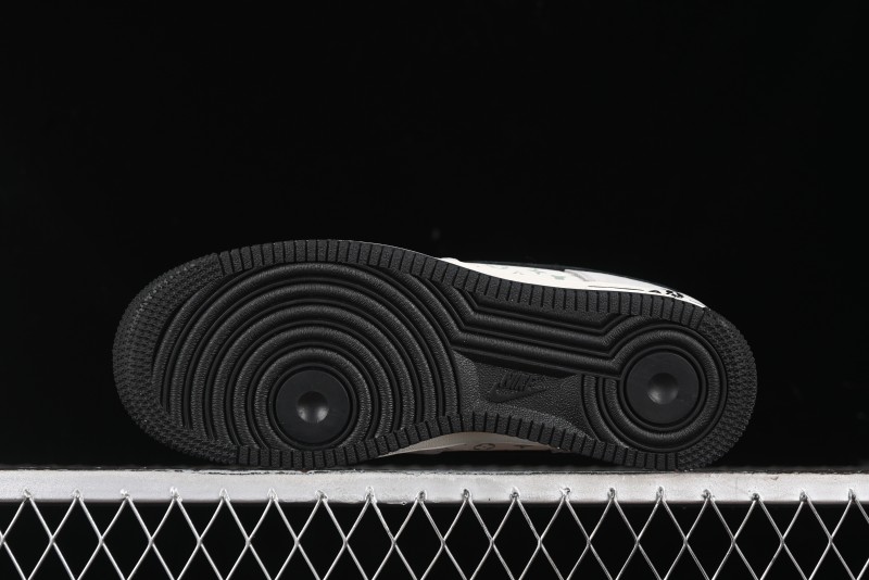 Nike Air Force 1 '07 Low Violent Bear Collaboration - Grey Black Print Low-Top Casual Sneakers - SJ9188-002