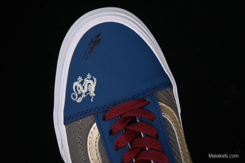 Vans Old Skool Black Wukong Themed Low-Top Retro Skate Shoes - VN0A45JCGIE