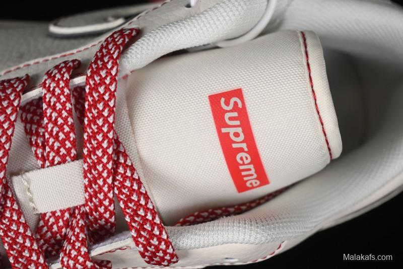 Nike Air Jordan 1 Low AJ1 Supreme Collaboration - Red Rabbit Retro Basketball Shoes - SJ9950-025