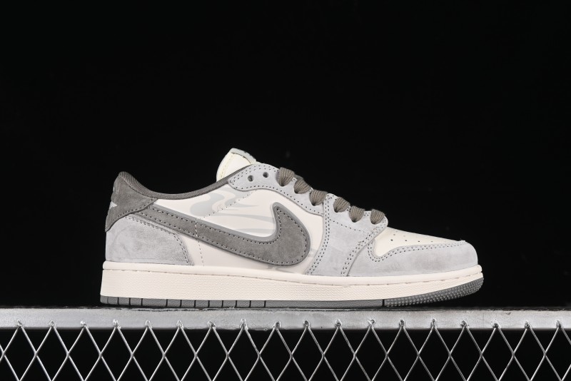Nike Travis Scott x Fragment Design x Air Jordan 1 Low OG SP AJ1 Low-top Casual Sneakers - DM6688-610