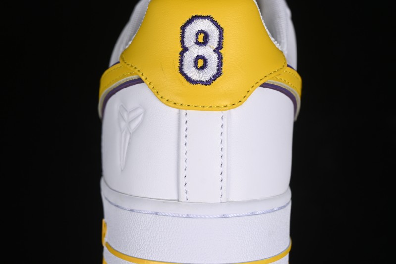Nike Air Force 1 '07 Low Kobe Full-Grain Leather Casual Sneakers with Full-Length Air Cushion - FZ1151-100