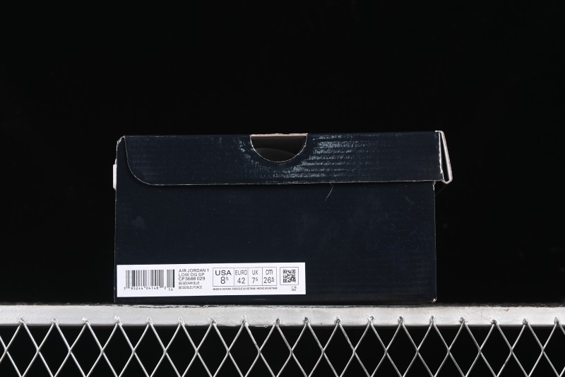 Nike Travis Scott x Fragment Design x Air Jordan 1 Low OG SP AJ1 Retro Sneakers with Stone Pattern - CF3688-029