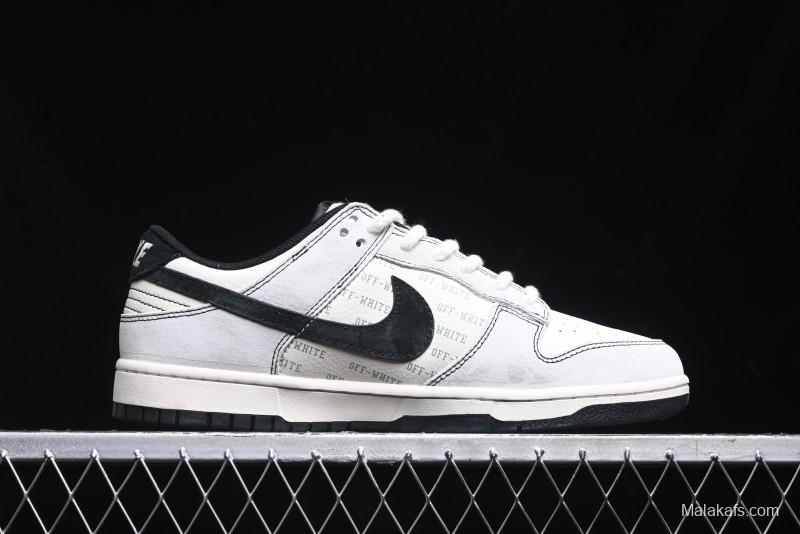 Nike SB Dunk Low OFF-WHITE Collaboration Anniversary High-End Custom Sneakers - YX5066-212