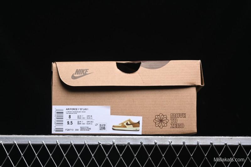 Nike Air Force 1 '07 Low Casual Sneakers with Full-Length Air Cushion - FQ8713-200