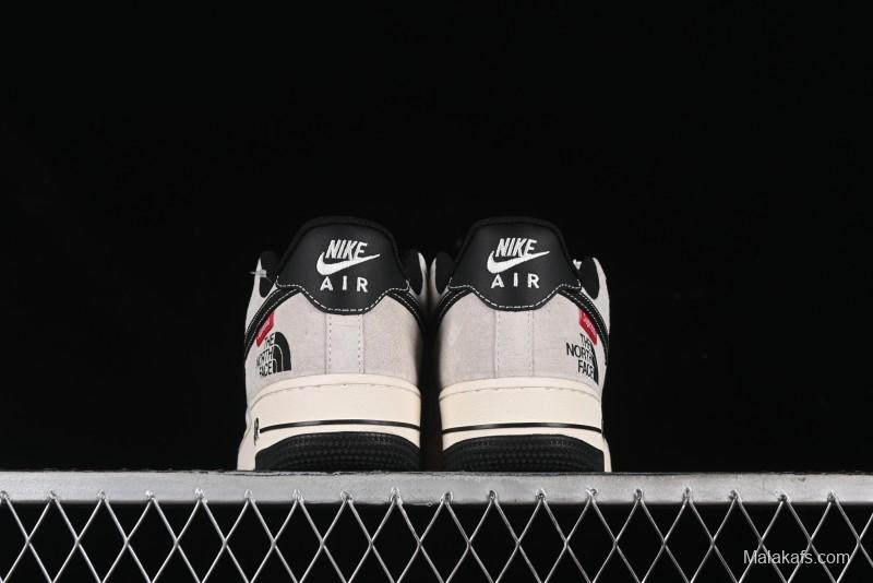Nike Air Force 1 '07 Low Supreme Stussy Collaboration - Black Grey Red Label Low-Top Casual Sneakers - XZ6188-115
