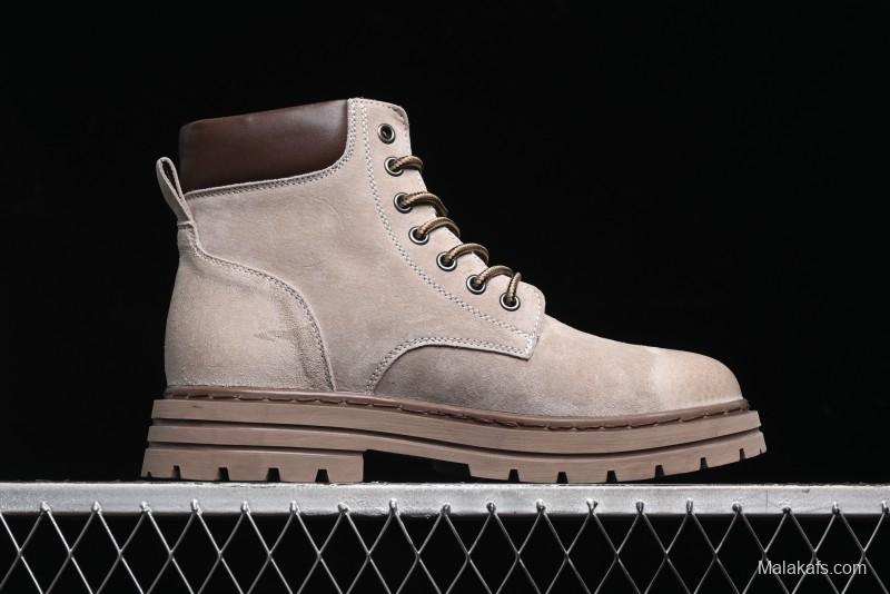 Timberland Classic High Top Outdoor Casual Boots with Premium Suede Leather - A18066TSAND
