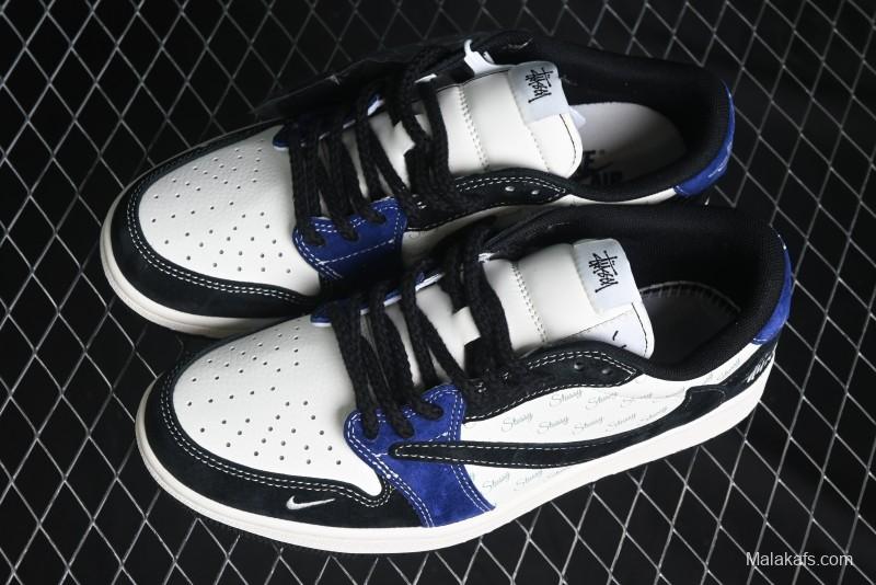 Nike Travis Scott x Fragment Design x Air Jordan 1 Low OG SP AJ1 Low Top Casual Sneakers - SJ2068-126