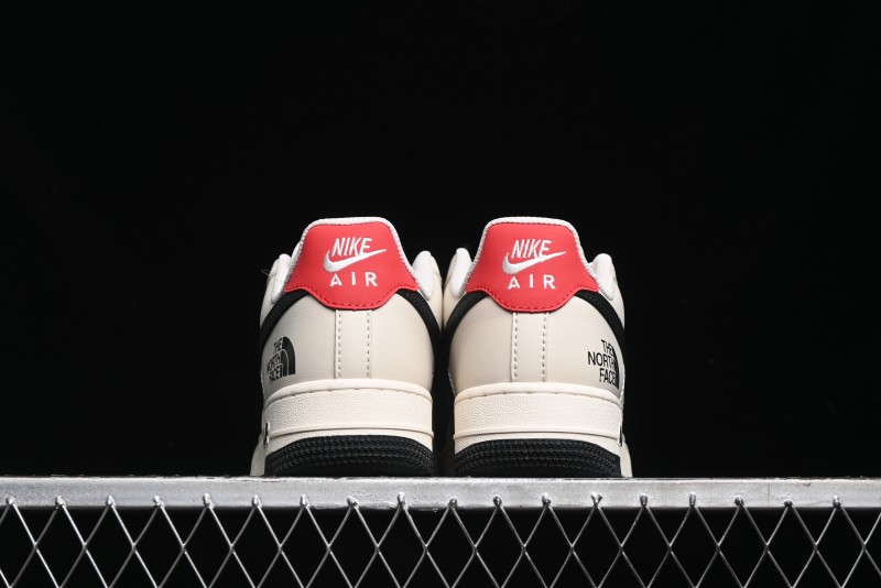 Nike Air Force 1 '07 Low The North Face Collaboration - Beige Black Red Sole Low-Top Casual Sneakers - XZ6188-309