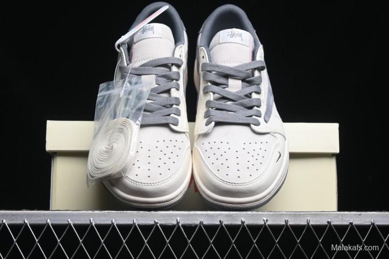 Nike Travis Scott x Fragment Design x Air Jordan 1 Low OG SP AJ1 Retro Sneakers - XZ6868-001