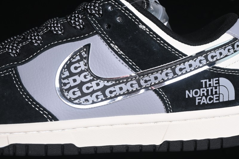 Nike SB Dunk Low The North Face Collaboration - EDG Print Anniversary Customized Low-Top Casual Sneakers - XS1086-005