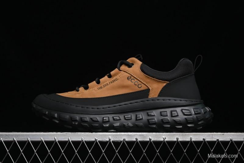 ECCO Offroad Series Lightweight Cushioned Leather Durable Outdoor Hiking Running Shoes - 63513001002