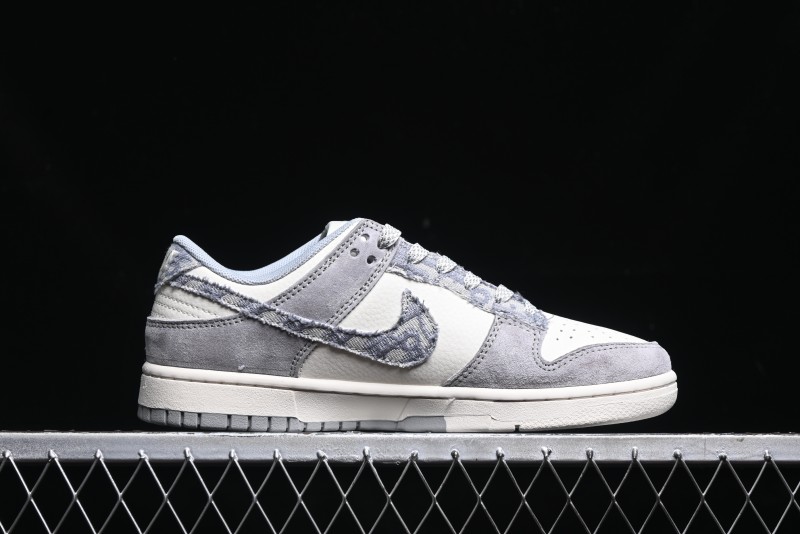 Nike SB Dunk Low Dior Stone Island Triple Collaboration Woven Grey Hook Anniversary High-End Custom Low-Top Casual Sneakers - DM6868-006