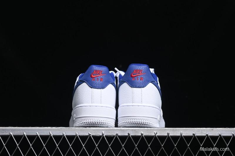 Nike Air Force 1 '07 Low Top Leather Casual Sneakers with Full-Length Air Cushion - CT3839-101