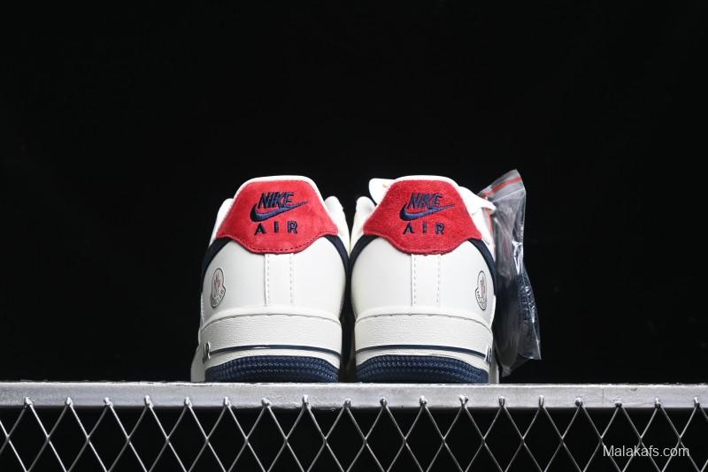 Nike Air Force 1 '07 Low Moncler Collaboration - Light Blue & Pigment Dyed Two-Tone Low-Top Casual Sneakers - CH6336-512