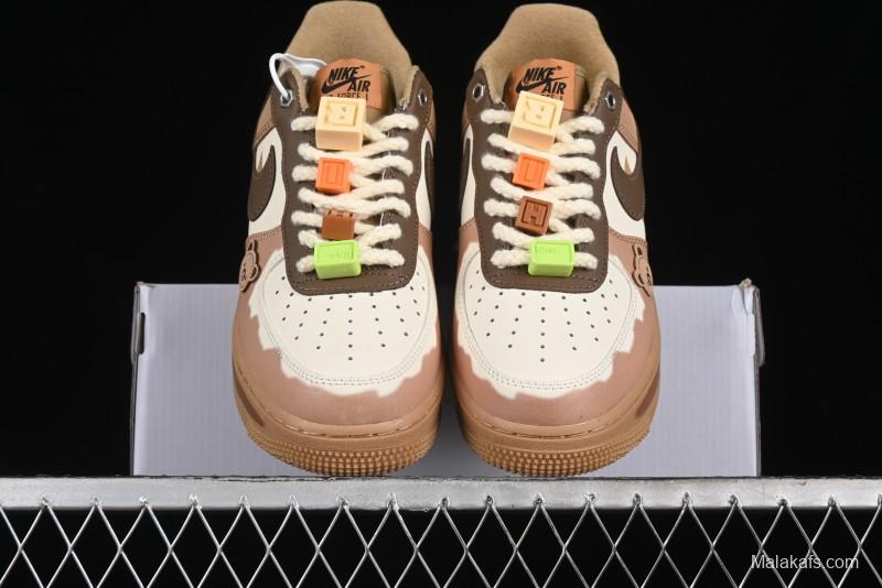 Nike Air Force 1 '07 Low Maillard Bear Casual Sneakers - CJ9297-999