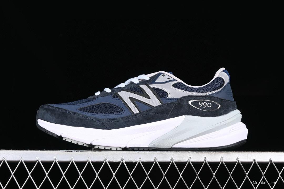 New Balance 990 Series Premium Retro Running Shoes with Carbon Fiber Midsole - M990NV6
