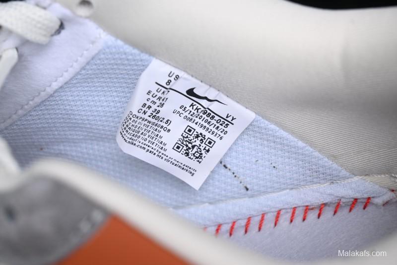 Nike Air Force 1 '07 Low Stussy Collaboration - Grey Brown Flyknit Low-Top Casual Sneakers - KK1988-025