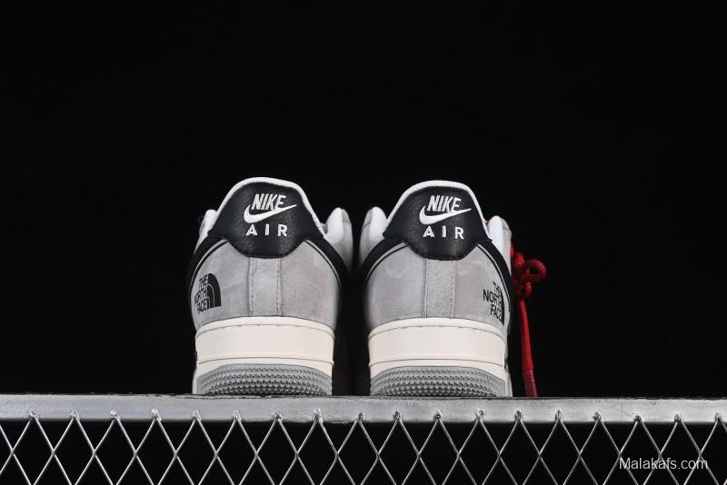 Nike Air Force 1 '07 Low The North Face Collaboration Grey Suede Casual Sneakers - XZ6188-763