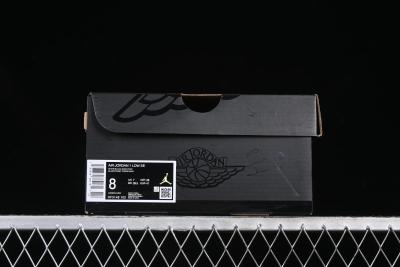 Nike Air Jordan 1 Low AJ1 White University Red Casual Sneakers - HF3148-102