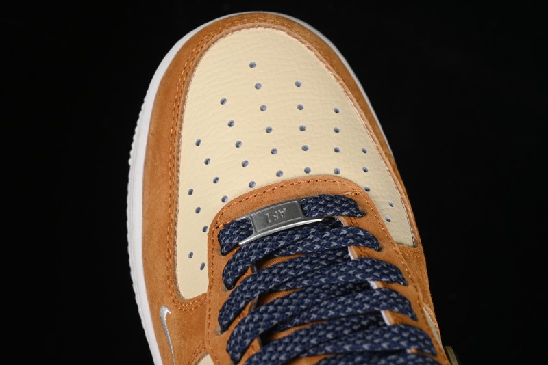 Nike Air Force 1 '07 Low The North Face Collaboration Sport Orange Low-Top Casual Sneakers - DM6688-053