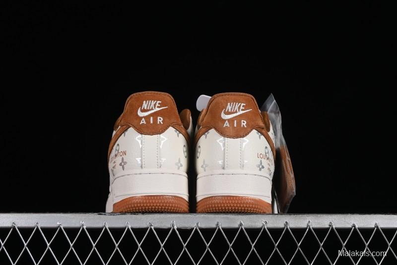 Nike Air Force 1 '07 Low LV Collaboration - Beige Brown Pigskin Casual Shoes CV1724-112