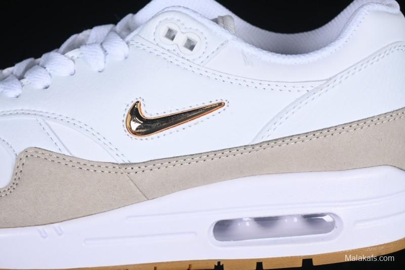 Nike Air Max 1 Retro Running Shoes with Half-Sole Air Cushion - AA0512-100