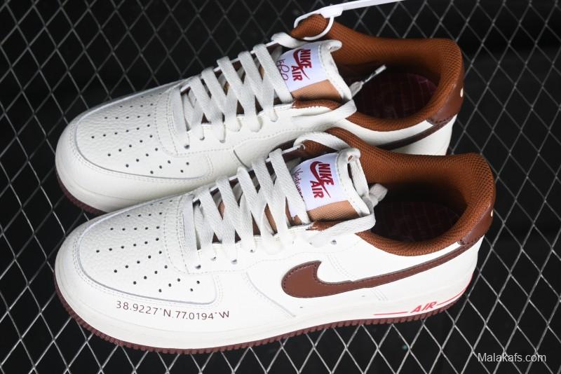 Nike Air Force 1 '07 Low Casual Sneakers with Full-Length Air Cushion - HQ7027-100