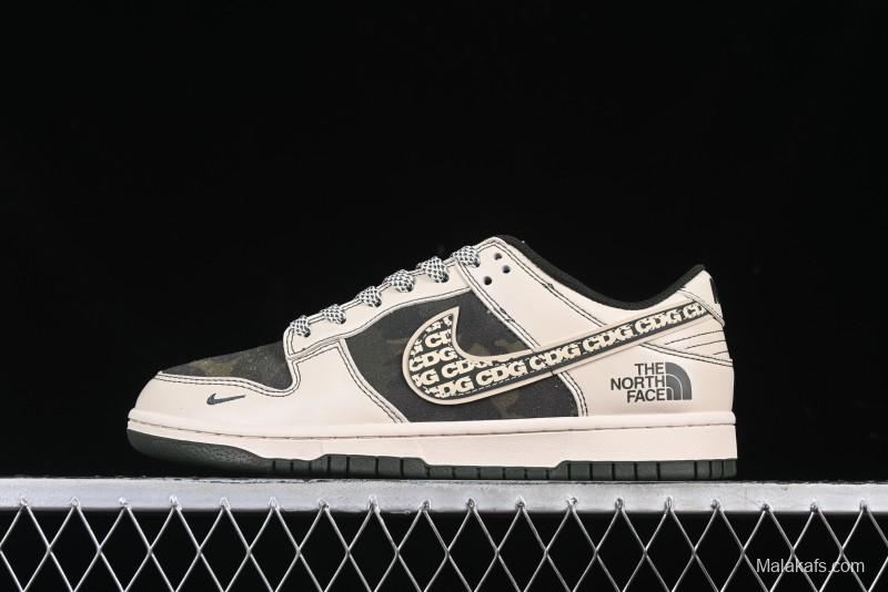 Nike SB Dunk Low The North Face x CDG Anniversary High-End Custom Low-Top Casual Sneakers - DM6868-015