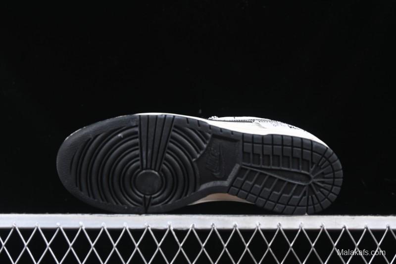 Nike SB Dunk Low Supreme Collaboration Anniversary Custom Low-Top Casual Sneakers - YX5066-220