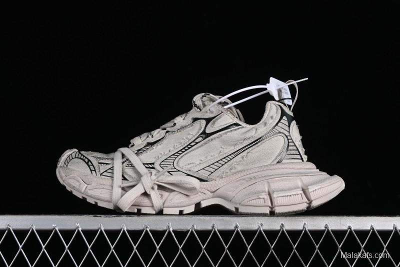 Balenciaga Phantom Sneaker 10th Generation Trend Running Shoes with Transparent Heel Strap - W3XDC2002