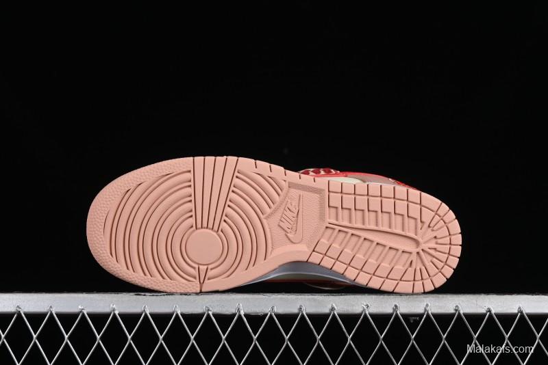 Nike Dunk Low SB Christmas Gift Strawberry Cake Casual Sneakers with Dual Laces - DD1503-118