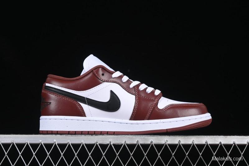 Nike Air Jordan 1 Low AJ1 White University Red Casual Sneakers - HF3148-102