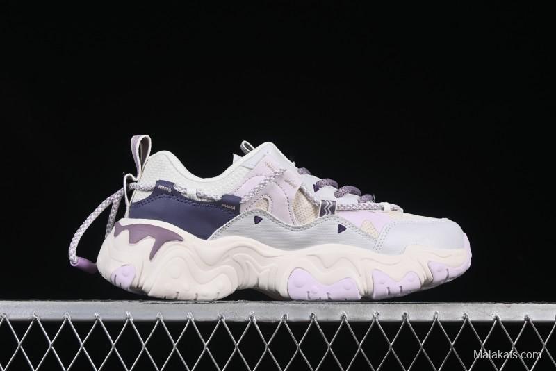 Fila Fusion Retro Mars Running Shoes with Lace-Up Design and Cushioned Sole - F12W432101FGO