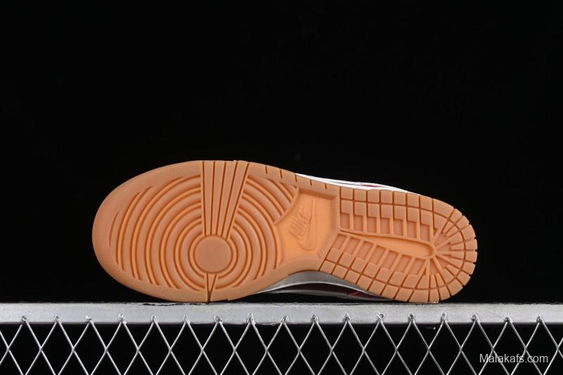 Nike Dunk Low SB Casual Sneakers in Strawberry Bear Colorway - DD1503-603