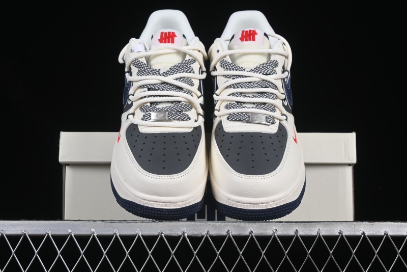 Nike Air Force 1 '07 Low UN Collaboration White Blue Lace-Up Casual Sneakers - SJ1198-103