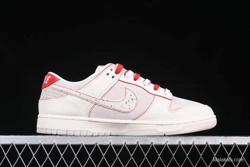Nike SB Dunk Low Supreme Collaboration Anniversary Custom Low-Top Casual Sneakers - DM6868-033