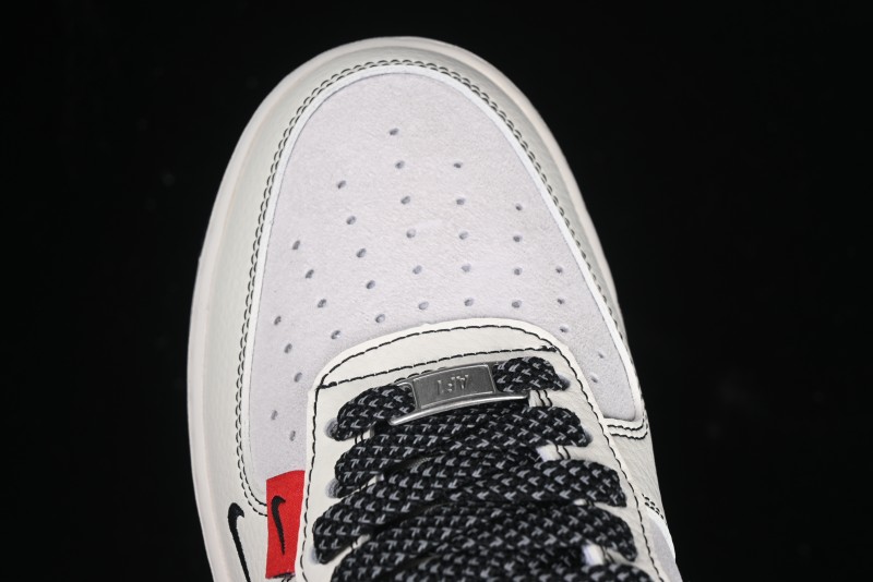 Nike Air Force 1'07 Low The North Face Collaboration Beige Black Red Label Casual Sneakers - BB7518-010