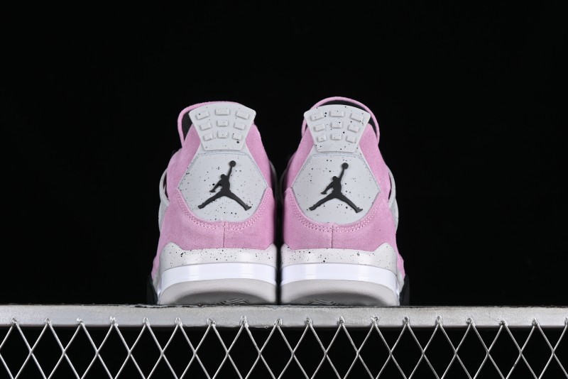 Nike Air Jordan 4 Retro "Orchid" Sneakers with Suede Upper and Cement Grey Accents - AQ9129-501